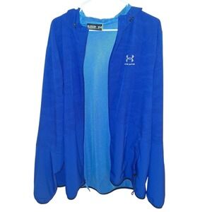 Under Armour Men's Blue Full Zip Hooded Lightweight Jacket 2XL
